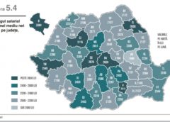 HARTA salariilor din România: Diferenţe uriaşe de la un judeţ la altul