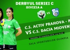 DERBY la Ploiești! Haideți să le susținem pe fete! C.S. Activ Prahova – Ploiești V.S. C.S. Dacia Mioveni 2012, sâmbătă, la Sala Sporturilor