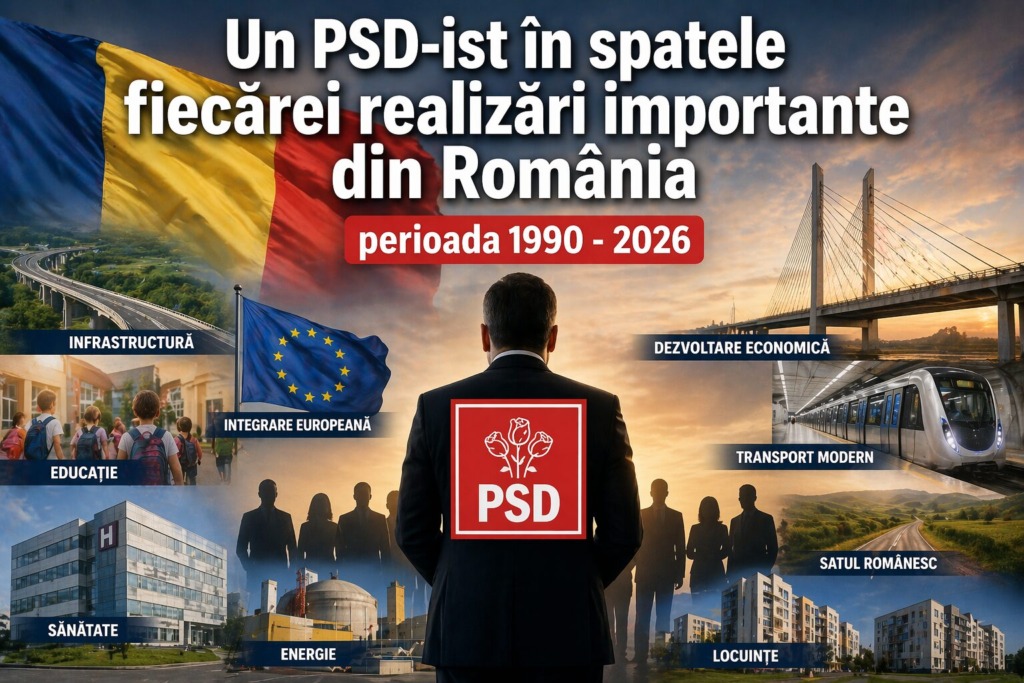 Un PSD-ist în spatele fiecărei realizări importante din România – perioada1990 – 2026