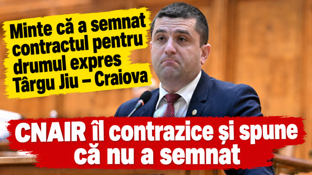 Radu Miruță a vrut să dea o lovitură în ultima zi de mandat, dar a lansat o mare minciună. Este contrazis direct de către CNAIR